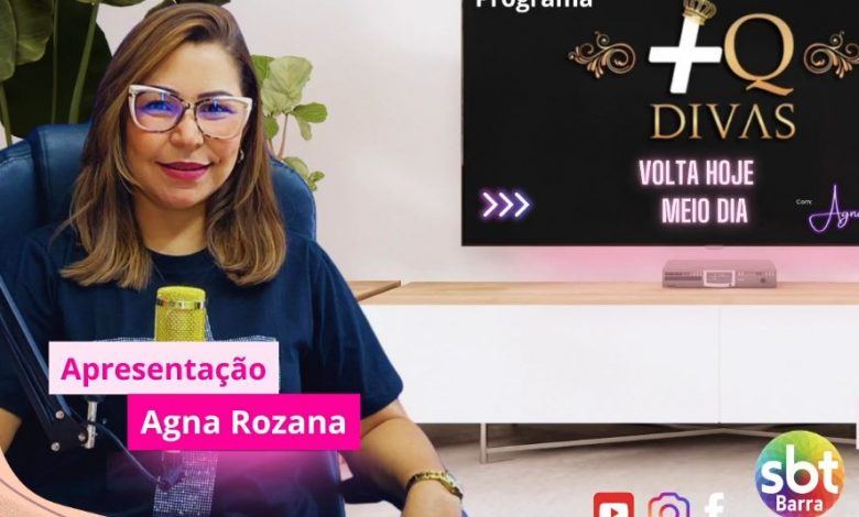 Programa +Q DIVAS faz reestreia de sucesso na Garças TV – o SBT do Araguaia – com Agna Rozana à frente
