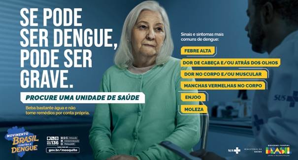 Ministério de Saúde lança campanha “Se pode ser dengue, pode ser grave” assinada pela Calia