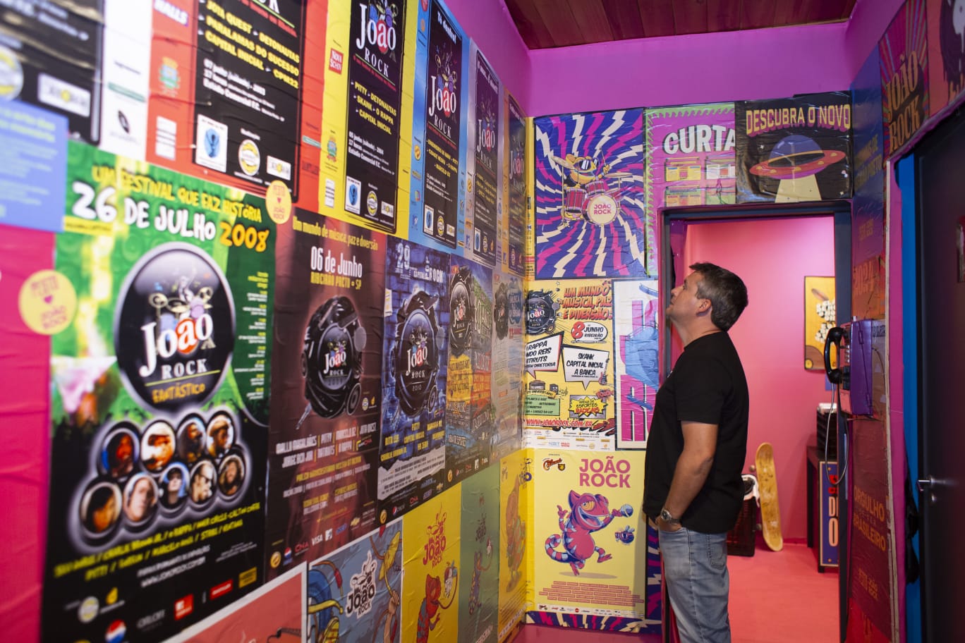  João Rock é homenageado com exposição e cardápio temático na Pesto Pizzas