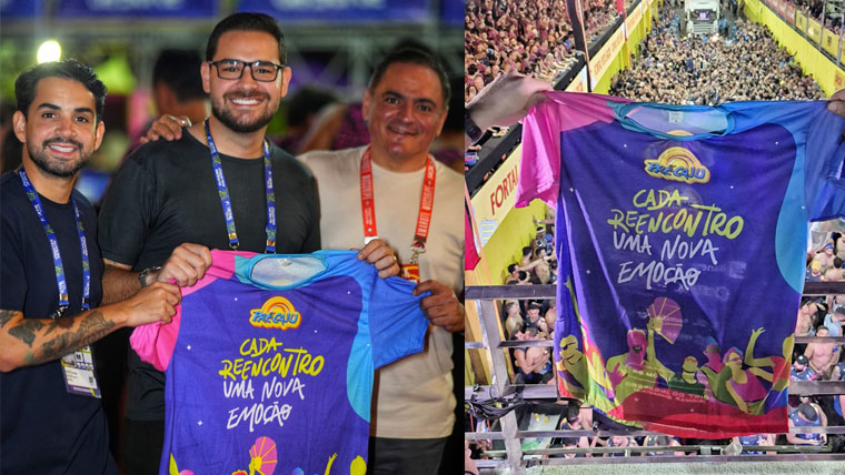 Equipe de marketing do Pré-Caju realiza ação de divulgação no Fortal 2025