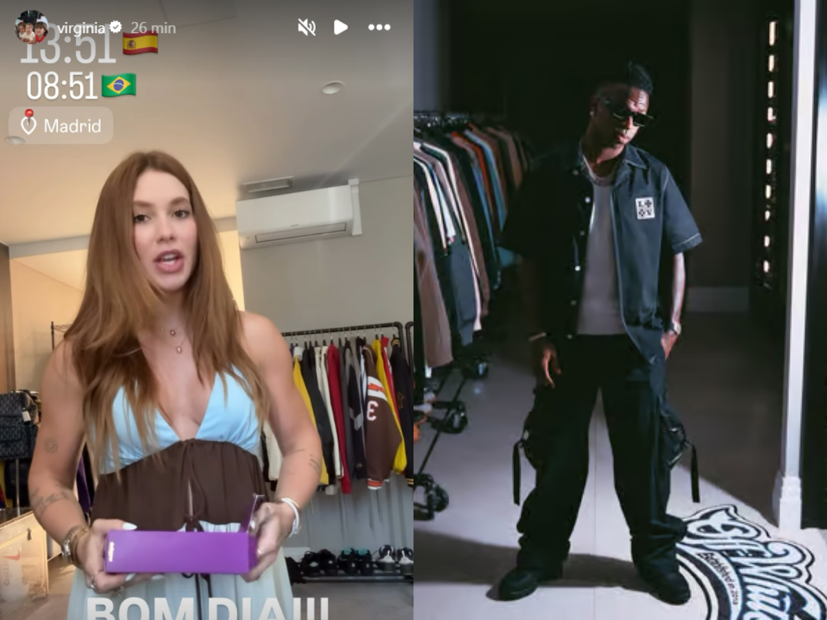 Virginia Fonseca surge em closet de Vinicius Jr. e fãs reforçam rumores de romance
