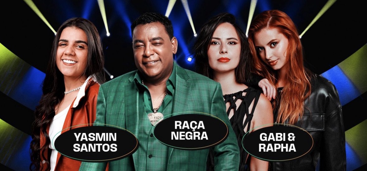 Em véspera de feriado, Raça Negra, Gabi & Rapha e Yasmin Santos comandam show gratuito em São Paulo