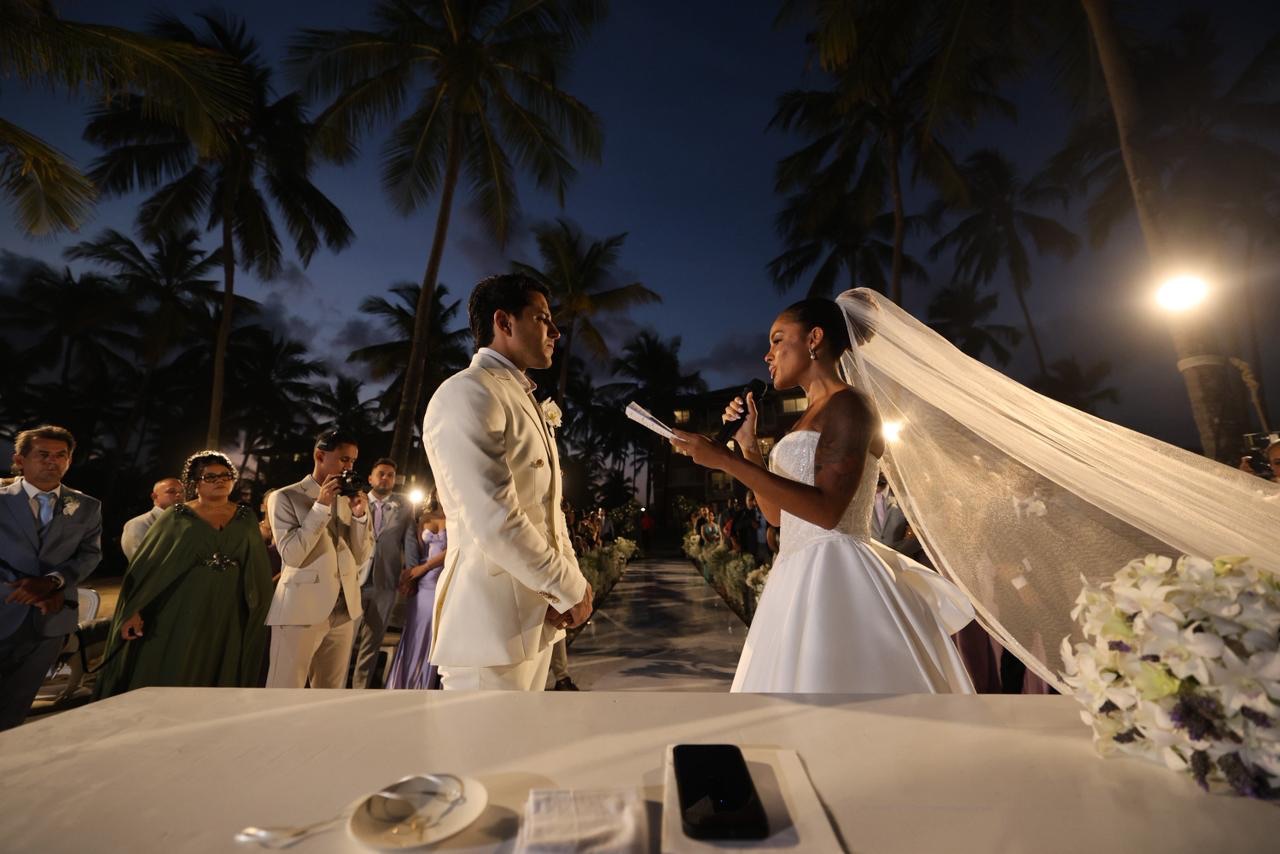 Sthe Matos e Kevi Jonny dizem “sim” em cerimônia deslumbrante em Costa do Sauipe