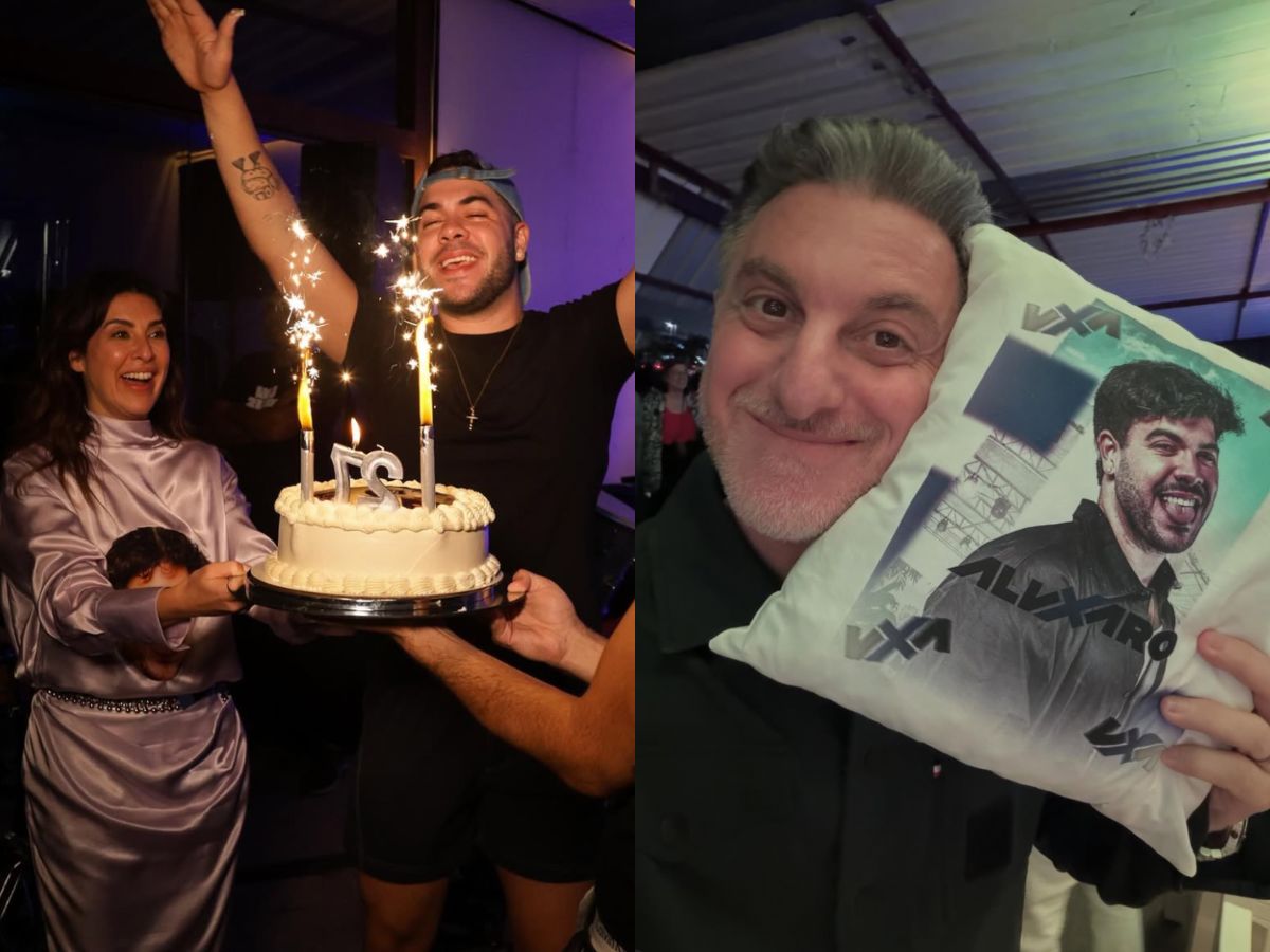 Álvaro Xaro celebra aniversário de 27 anos com elenco do “Dança dos Famosos” e Luciano Huck