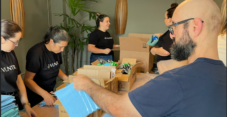Deive Leonardo, por meio da Associação Evangelista, envia 5 mil kits de higiene para famílias afetadas pelo tornado em Rio Bonito do Iguaçu