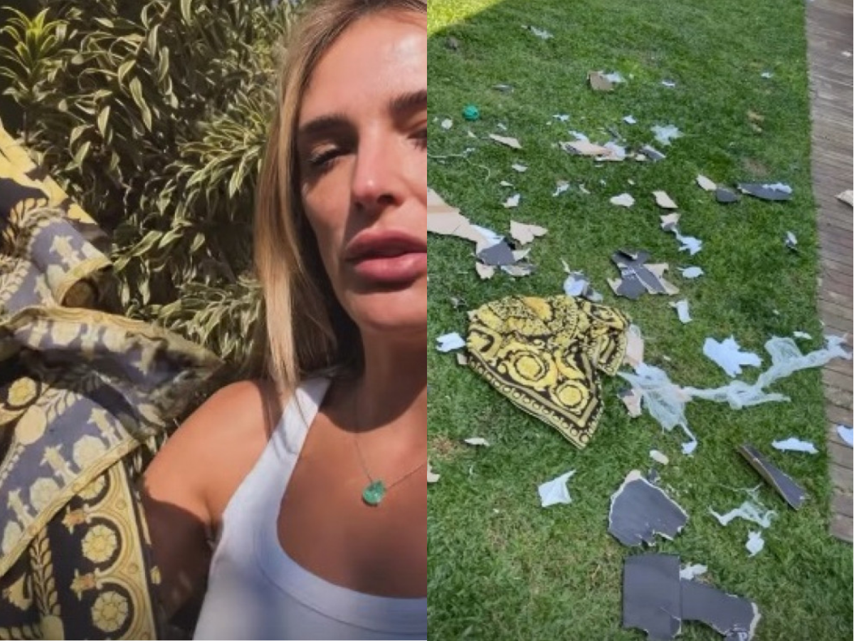 Rafa Brites mostra vestido de grife destruído pelos cães e releva prejuízo inesperado