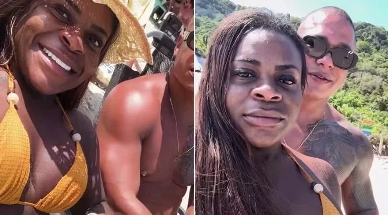 Jojo Todynho curte dia de praia e celebra nova fase ao lado do namorado
