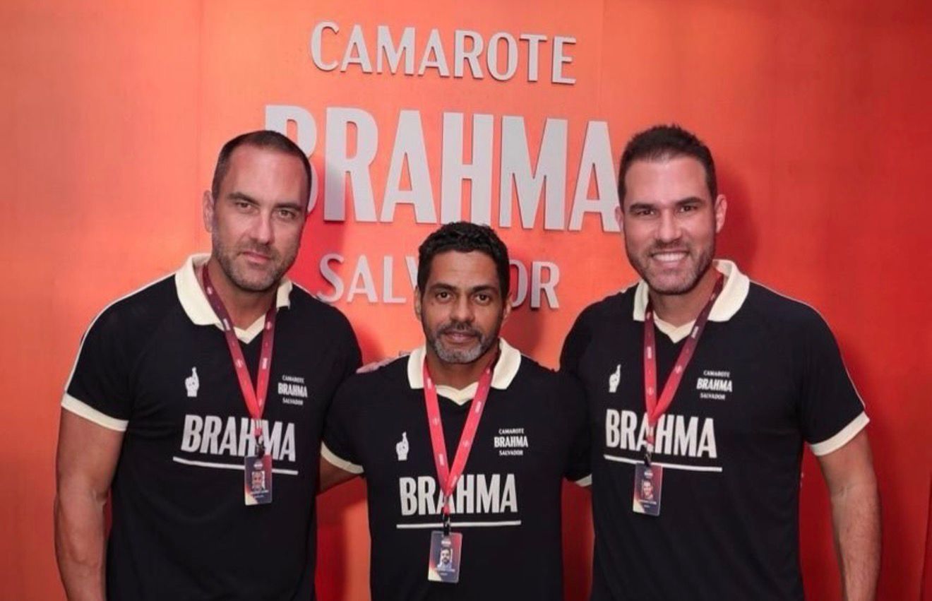 Binho Ulm, Guto Ulm e Zenon Bittencourt comemoram edição histórica do Camarote Brahma Salvador 2026