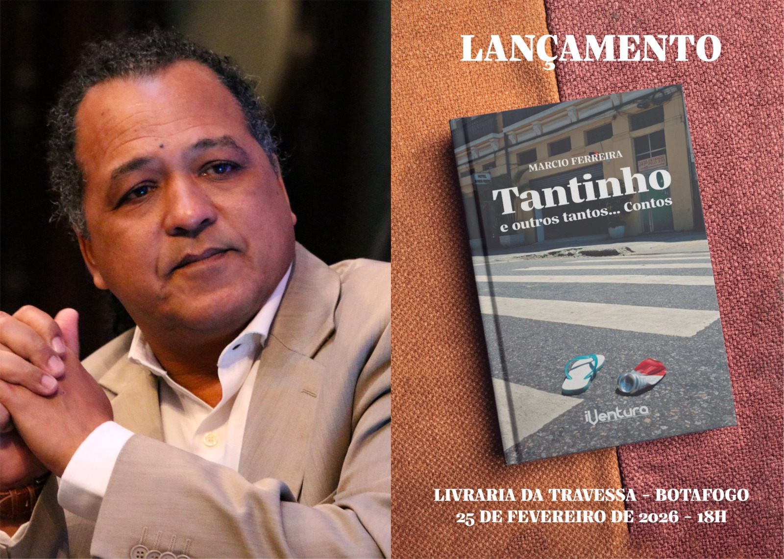 Livro de estreia do jornalista Márcio Ferreira reúne crônicas urbanas sobre o Rio de Janeiro